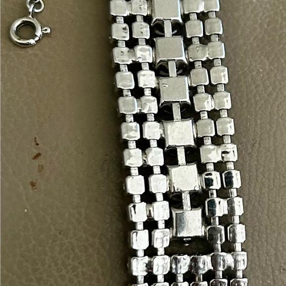 Vintage 1960’s AB Rhinestone Bracelet - Picture 2 of 2
